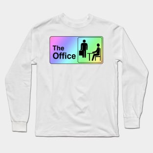 The Office Logo in Rainbow Long Sleeve T-Shirt